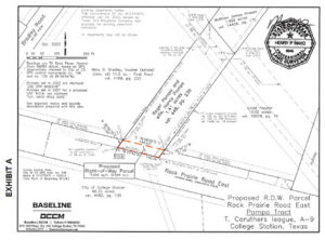 image of Proposed Right Of Way/Eminent Domain for Rock Prairie Road East Improvement