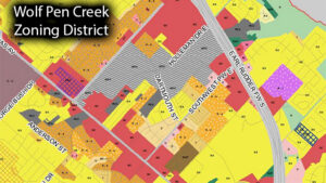 Wolf Pen Creek Zoning District Map