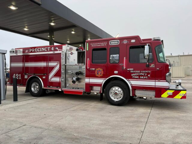 Brazos County ESD 4 Adds New Fire Engine